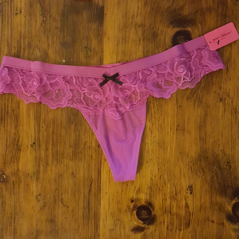 3 Betsey Johnson thong set